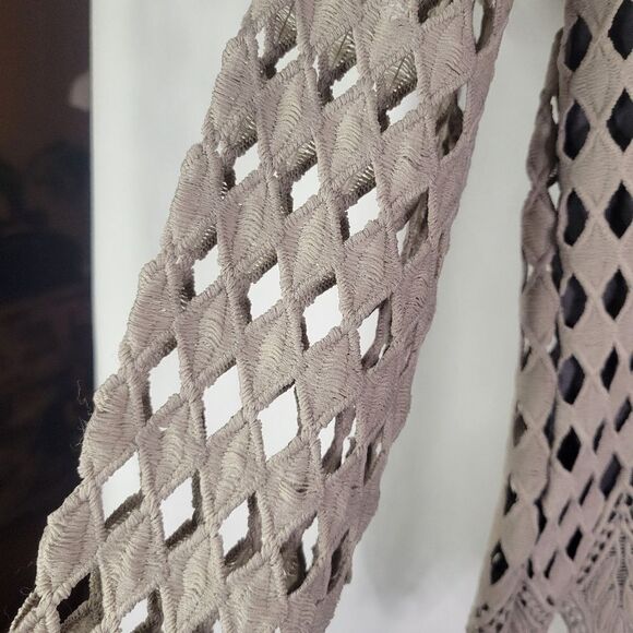 Special Edition Zara Diamond Pattern Overlay Long Sleeve Top W/B Collection - Picture 6 of 16